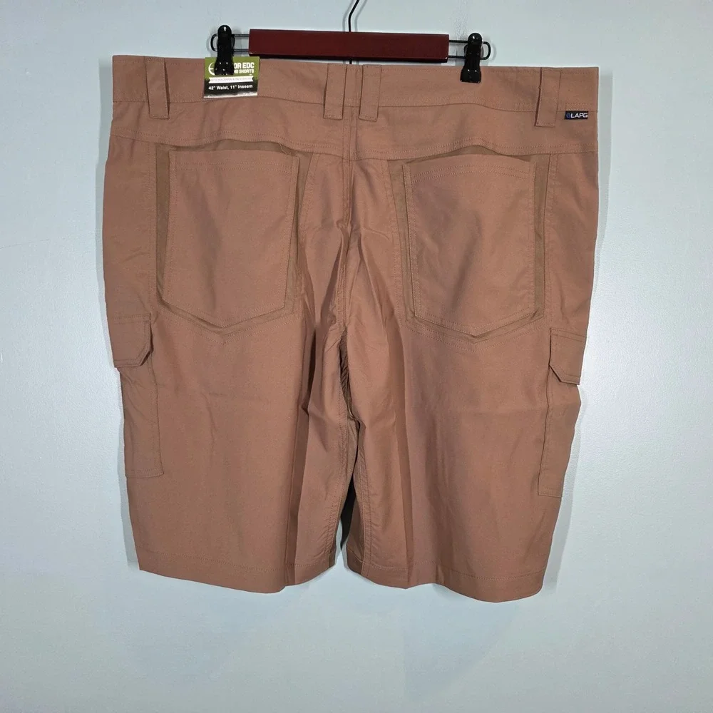 LA Police Gear LAPG Vapor EDC Wicking Shorts Brown Mens 42 HS5007 Cargo Tactical